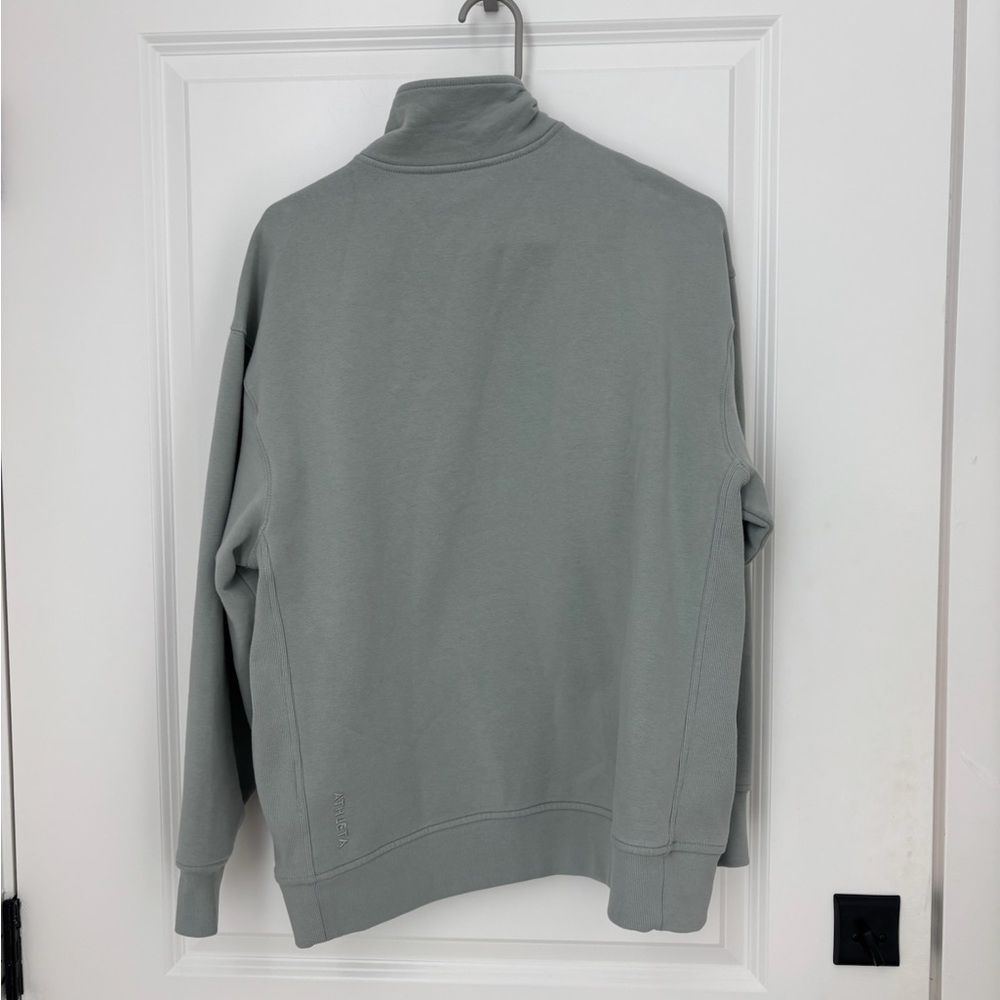 Athleta  Forever Fleece 1/4 Zip Sweatshirt - Picture 3 of 5